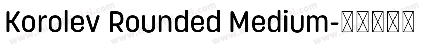 Korolev Rounded Medium字体转换